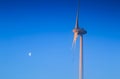 Wind turbine and moon