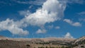 Wind turbine on the mountains of  Kefalonia , Cyclades island Royalty Free Stock Photo