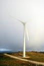 Wind Turbine in the Myst Royalty Free Stock Photo