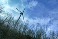 Wind turbine in natural environment Royalty Free Stock Photo