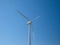 A wind turbine near Workington on the Solway Coast, Cumbria, UK