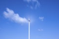 Wind turbine at the Oosterschelde barrage. Kamperland in the province of Zeeland in the Netherlands