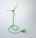 Wind turbine power cord