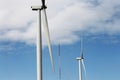 Wind turbines producing alternative energy Royalty Free Stock Photo