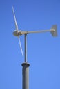 Eoltec Scirocco (Weole) Wind Turbine side on view blue sky Royalty Free Stock Photo