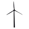 Wind Turbine - Vector Icon - Vector Illustration - Isolated On White Royalty Free Stock Photo