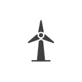 Wind turbine vector icon