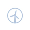 Wind turbine, windmill icon