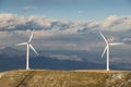 Wind turbines-aeolic energy Royalty Free Stock Photo