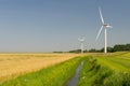 Wind Turbines in agriculture landscape