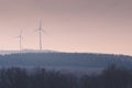 Wind turbines in Bernkastel-kues, Germany Royalty Free Stock Photo