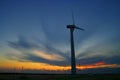 Wind turbines captured near cape Kaliakra, Bulgaria Royalty Free Stock Photo