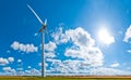 Wind turbines and cloudscape