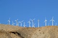 Wind turbines in Coachella Valley in California