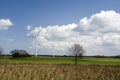 Wind turbines in countryside Royalty Free Stock Photo