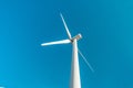 Wind turbines. Ecology wind against cloudy sky background with c Royalty Free Stock Photo