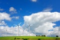 Wind turbines farm Royalty Free Stock Photo