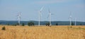 Wind turbines farm Royalty Free Stock Photo