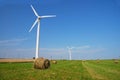 Wind turbines farm Royalty Free Stock Photo