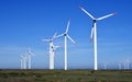 Wind turbines farm - alternative energy Royalty Free Stock Photo