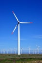 Wind turbines farm - alternative energy Royalty Free Stock Photo