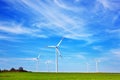 Wind turbines farm Royalty Free Stock Photo