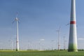 Wind turbines farm Royalty Free Stock Photo