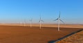 Wind Turbines in a field in the Texas landscape