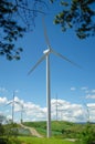 Wind turbines field Royalty Free Stock Photo