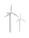 Wind turbines flat chalk element design