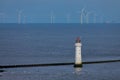 Wind Power and a Lighthouse on the British Channel