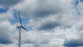 Wind turbines generating electricity with Cloud and blue sky in Thailand