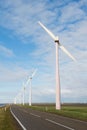 Wind turbines in Holland Royalty Free Stock Photo