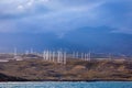 Wind turbines on the island - ecological source of cheap energy