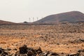 Wind turbines at the Lake Turkana Wind Power in Loiyangalani District, Kenya