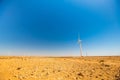 Wind turbines in the park of Tarfaya in Morocco