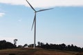 Wind turbines producing alternative energy Royalty Free Stock Photo