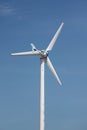 Wind turbines in running. Royalty Free Stock Photo