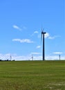 Wind turbines in rural countryside, Town of Chateaugay, Franklin County, New York United States