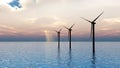 Wind Turbines at sea