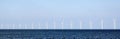 Wind turbines in Sea Royalty Free Stock Photo
