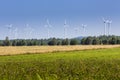 Wind turbines in Suwalki. Poland Royalty Free Stock Photo