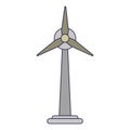 Wind turbines symbol isolated Royalty Free Stock Photo