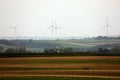 Wind turbines in a wind farm, renewables