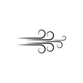 Wind vector icon design illustration Royalty Free Stock Photo