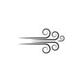 Wind vector icon design illustration Royalty Free Stock Photo