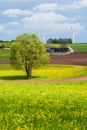 Wind wheel in a rural environment