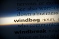 Windbag Royalty Free Stock Photo