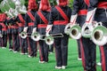 Windband or Brass Band performing in uniform Royalty Free Stock Photo