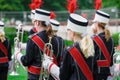Windband or Brass Band performing in uniform Royalty Free Stock Photo